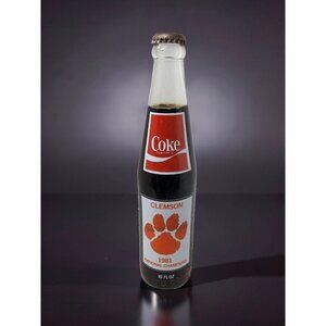 Vintage 1981 Clemson Tigers National Championship Coke Unopened